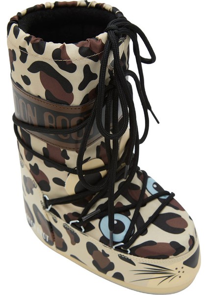 Kız Çocuk Bot 80D3400300 Moon Boot Icon Junıor Animal fırsatları