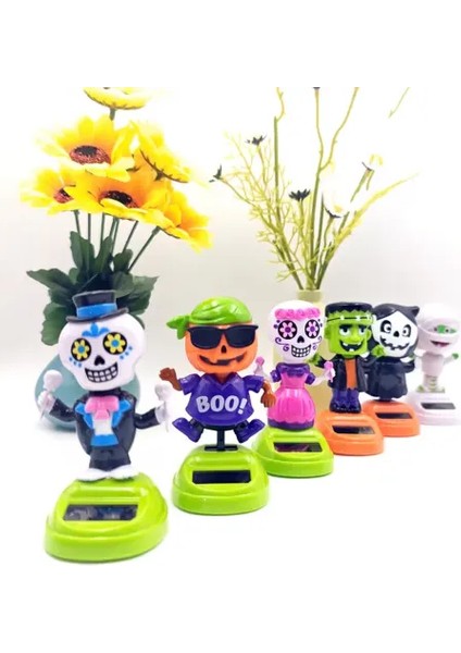 Güneş Enerjili Solar Sallanan Cadılar Bayramı Figürleri