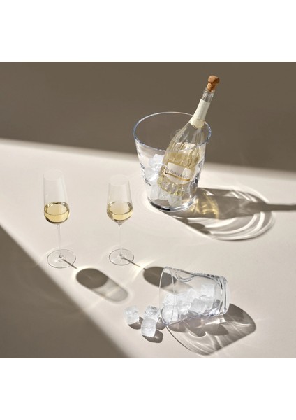 Glacier Kristal Şarap ve Şampanya Kovası - Modern Tasarım Buzluk 22 cm (16579) modelleri