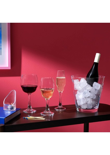 Glacier Kristal Şarap ve Şampanya Kovası - Modern Tasarım Buzluk 22 cm (16579) fırsatları