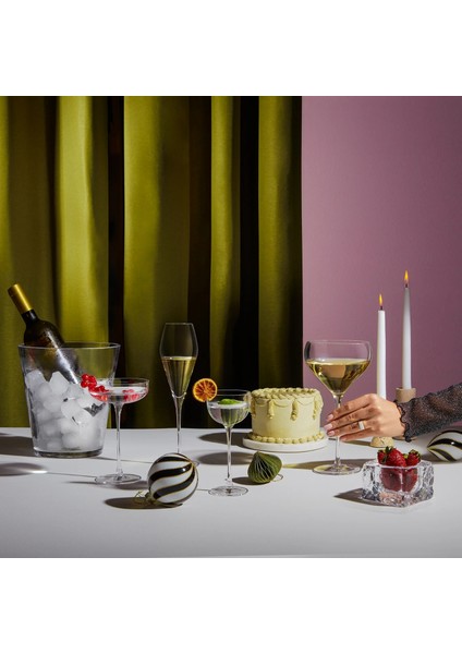 Glacier Kristal Şarap ve Şampanya Kovası - Modern Tasarım Buzluk 22 cm (16579) indirimleri