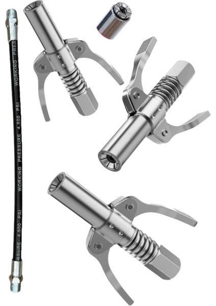 Gres Tabancası ve Pompa Ucu, Mandallı, Hortumlu, Profesyonel Kalite