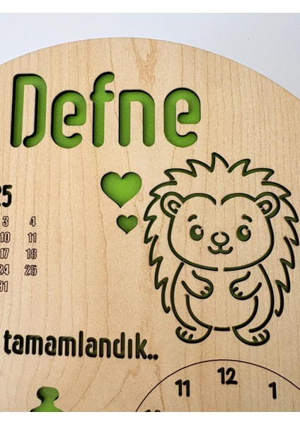 Yeni Doğan Isime Özel Doğum Panosu | Kirpili Doğum Hediyesi Standlı ve Asılabilir | 20 cm modelleri