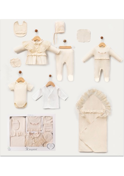 Yeni Doğan Kız Bebek 0-3 Ay Mobil Dantel Yakalı Hastane Çıkışı 10LU Set Zıbın Seti fiyatları