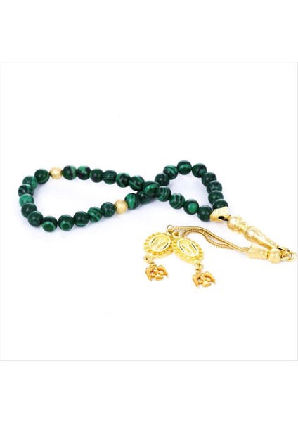 Malahit Doğaltaş Tesbih 8 mm