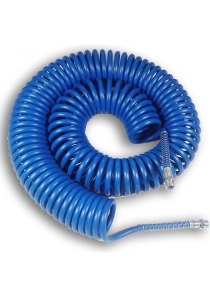5x8 Kompresör ve 15 M Spiral Hava Hortumu Seti, Poliüretan Malzeme