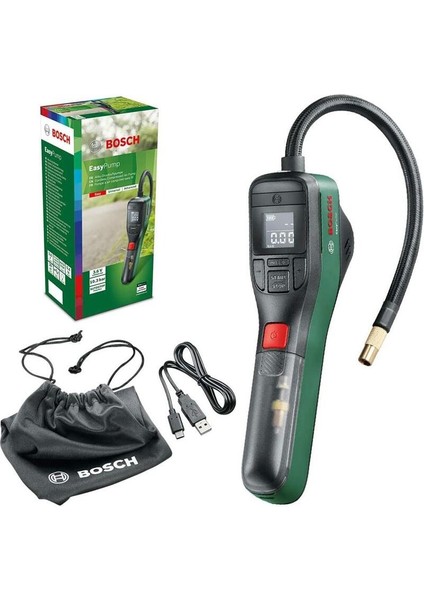 Pratik ve Taşınabilir Akülü Hava Kompresörü, Hızlı Şişirme Sağlar