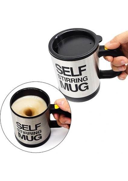 Karıştırıcı Özellikli Mikser Kupa Bardak Self Stirring Mug (5047)