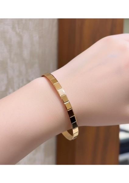 12 gr (Gram) Diktdörgen Desenli Çöp Bilezik Yatırımlık Işçiliksiz