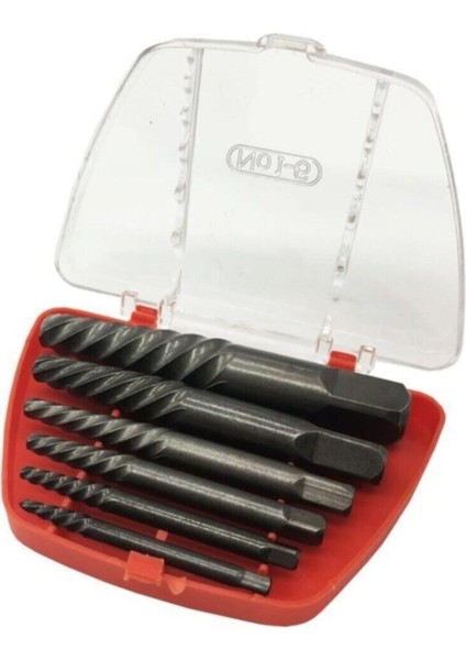 6 Parça Ters Kılavuz Seti, Vida ve Civata Sökme Araçları