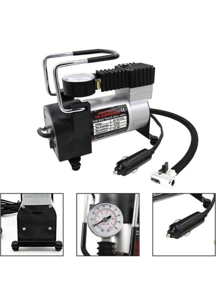 Pratik ve Kompakt Otomotiv Hava Şişirme Pompası, Hızlı ve Kolay Kullanım