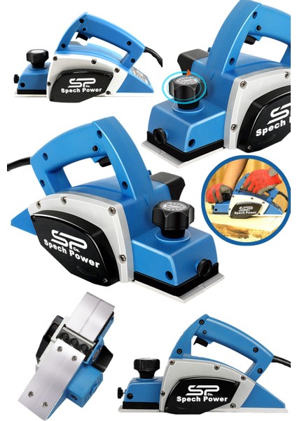 1500 W Platin Şanzuman Çift Bıçaklı Kalınlık Makinesi