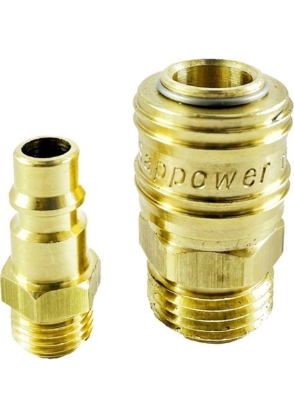 Hava Jakı Hortum Gövde 1/4 Erkek ve Dişi, Kompresörler Için Set