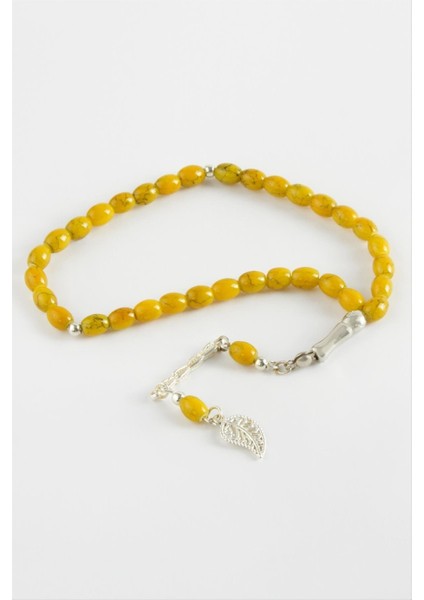 Mısır Kesim Cam Taş Tesbih 7 mm