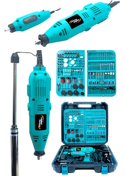 400W Hobi Gravür Seti, 352 Parça, 60000 Rpm, 6 Kademe Devir Ayarlı