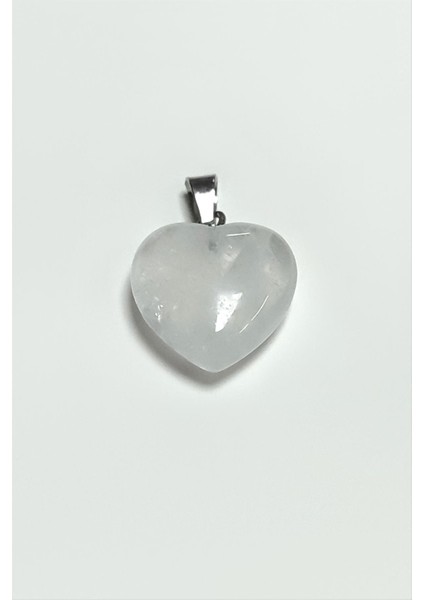 Kuvars Kalpli Doğaltaş Kolye Ucu Küçük 1,5 cm