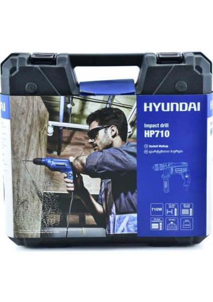 Güçlü 710W Darbeli Matkap, 13MM Mandren, 2 Kademeli Hız, Plastik Çanta fiyatları