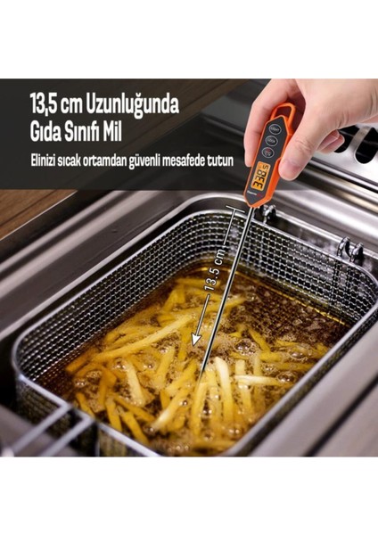 Işıklı Dijital Daldırma Gıda Pişirme Termometresi fiyatları