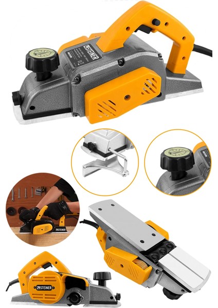 Güçlü 4200W Bakır Sargılı Çift Bıçaklı Metal Rende Makinesi