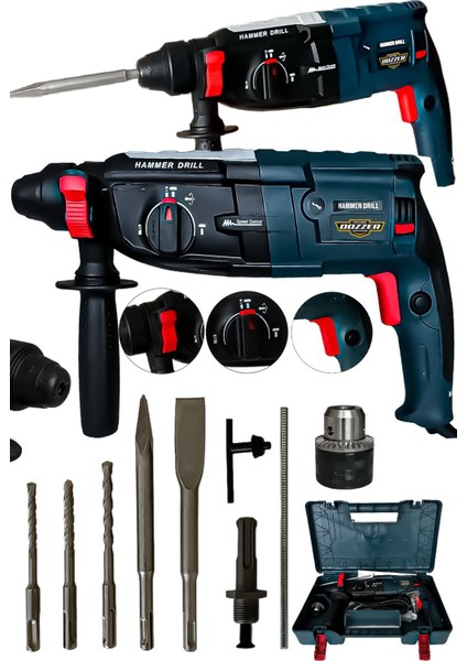 Çift Çelik Hilti Matkap Seti 5 Parça Uç ile Güç ve Performans