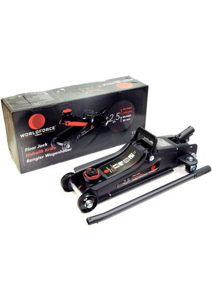 2,5 Ton Eko Model Düşük Profil Hidrolik Kriko, Güçlü ve Dayanıklı