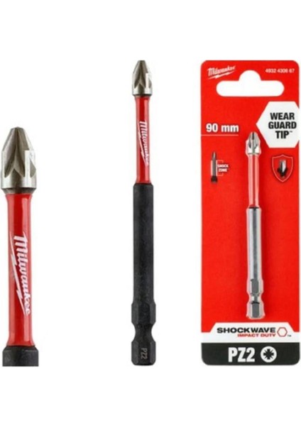 Tornavida Ucu Pz2 90MM, Çok Amaçlı Vidalama ve Matkap Ucu Seti