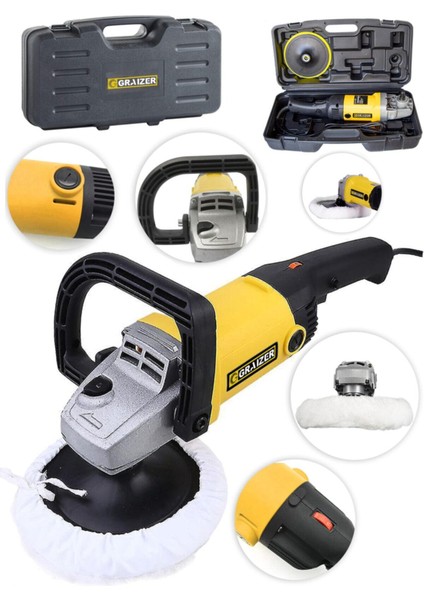 4200W Bakır Sargılı Çok Kademe Devirli Polisaj ve Cila Makinesi