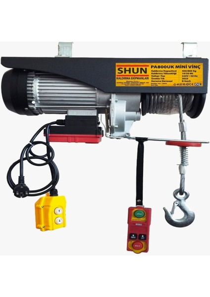 400/800 Uzaktan Kumandalı Vinç ile Güçlü ve Pratik Çalışma Keyfi