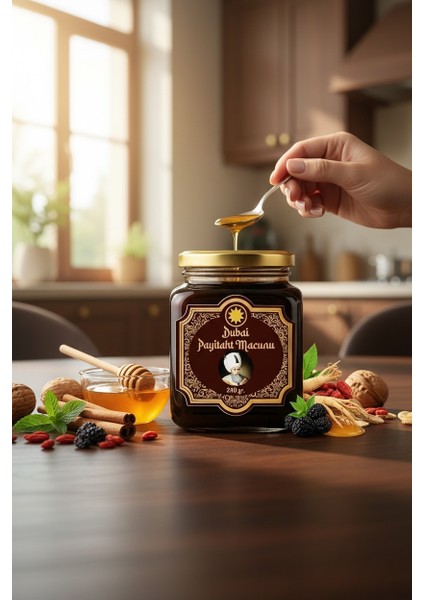 Dubai Payitaht 3 Kavanoz Macun Ballı Tarçınlı,keçiboynuzu Ekstratlı ve Ginsengli 3 x 240 gr indirimleri