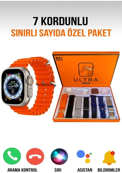 49MM Akıllı Saat, Tam Ekran, Sesli Arama, Çoklu Marka Uyumlu fiyatları