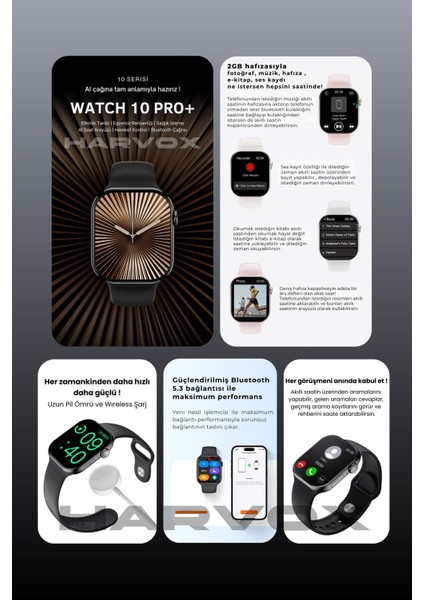 Şık ve Çok Fonksiyonlu Akıllı Saat, iPhone ve Android Uyumlu fiyatları