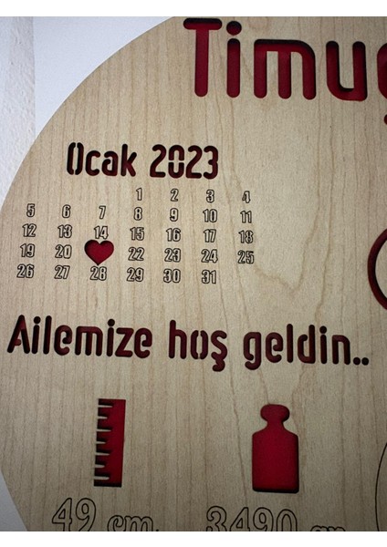 Yeni Doğan Isime Özel Doğum Panosu | Tırtıl Figürlü Doğum Hediyesi Standlı ve Asılabilir | 20 cm fırsatları