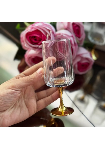 Kahve Yanı Flüt Bardak Seti 6’lı – Gold Detaylı Şık Ikram ve Sunum Bardağı Seti fırsatları