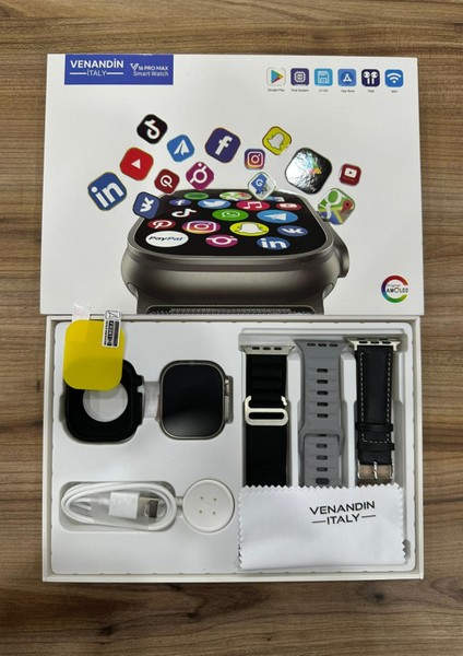 Vn Ultra 2 Akıllı Saat, Wi-Fi, Navigasyon, Mesaj, Play Store, Android, iPhone Destekli