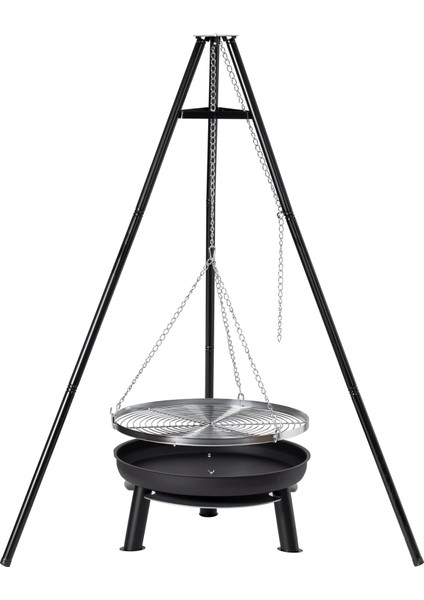 Ateş Çukurlu Mangal Tripod Izgara Ayarlanabilir Zincirli Mangal modelleri