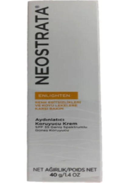 Cildin Daha Parlak ve Daha Eşit Olmasını Sağlayan Aydınlatıcı Yüz Krem Spf 35 40 gr