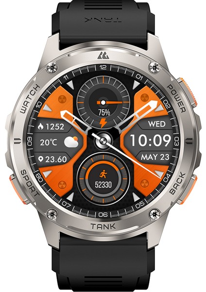 Şık ve Fonksiyonel Tank T3 Akıllı Saat, Kvk Teknik Servis Garantili
