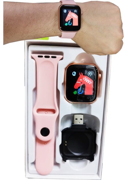 Çocuklar Için Türkçe Bluetooth Akıllı Saat, Renkli Ekran ve Silikon Kordon