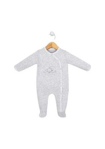 Unisex Model %100 Pamuklu Organik Kumaş Prematüre Bebek Tulumu