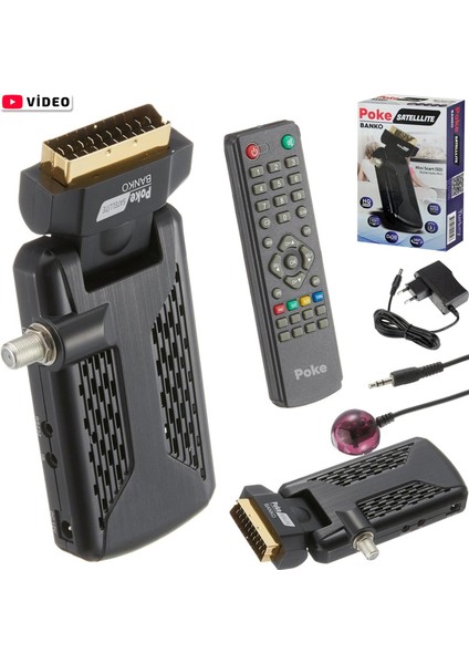 Mini Scart Sd Dijital Uydu Alıcı Hq Tkgs Pokesat Banko fiyatları