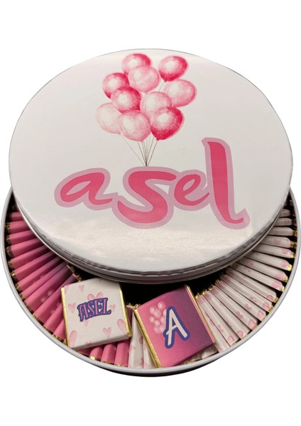 Isme Özel Metal Kutuda Bebek Çikolatası 100 Adet fiyatları