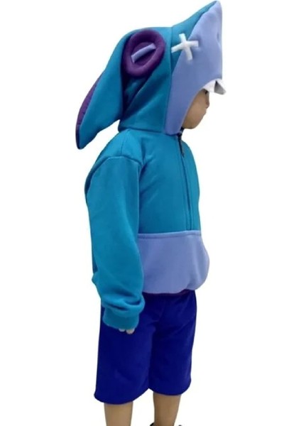 Kapüşonlu Mavi Cosplay Leon Shark Kostümü fırsatları