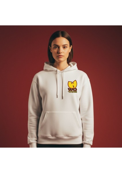 Wutanc Baskılı Unisex 3 Iplik Polarlı Oversize Sonbahar/kış Kapüşonlu Kanguru Cepli Sweatshirt modelleri