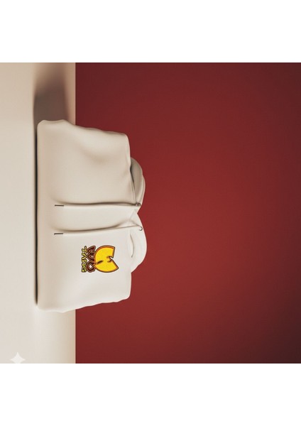 Wutanc Baskılı Unisex 3 Iplik Polarlı Oversize Sonbahar/kış Kapüşonlu Kanguru Cepli Sweatshirt fırsatları