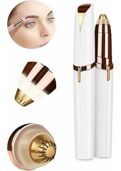 Unısex Şarjlı Kaş Bıyık Alma Epilatörü Hassas Ciltlere Özel Acısız fırsatları