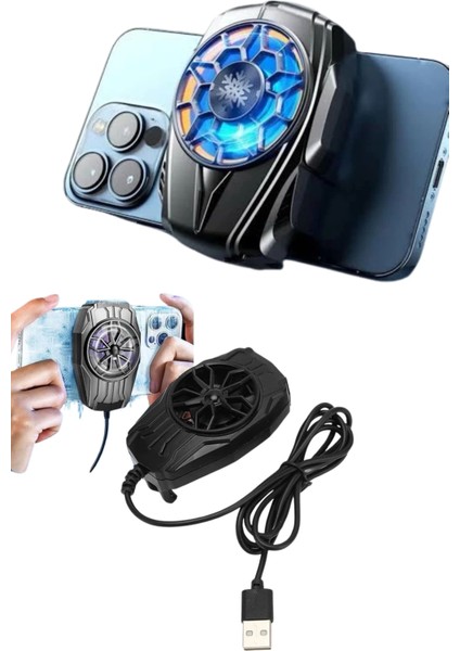 Buğz Telefon Soğutucu Fan Güçlü Motor Radyatör Cep Telefon Soğutma indirimleri