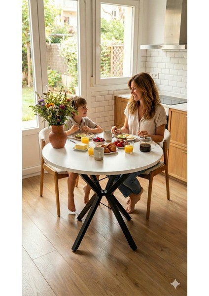 70 cm Siyah Metal Ayak 2-3 Kişilik Yuvarlak Masa Mutfak Masası Balkon Masası Kafe Masası Ofis Masası fiyatları