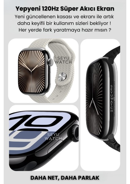 Amoled Ekranlı Akıllı Saat, iPhone ve Android Uyumlu, Şık Tasarım fiyatları