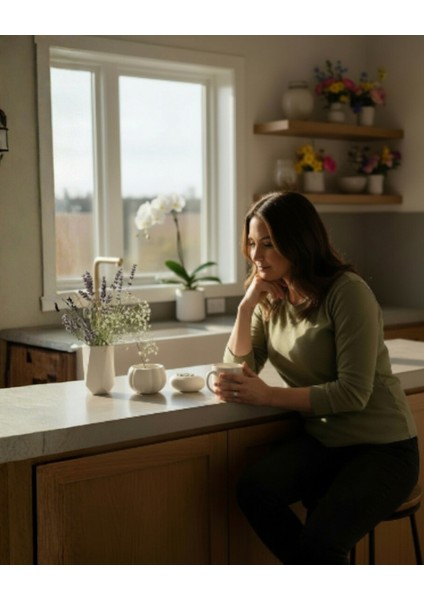 Ev Dekorasyon Seti 3\'lü | Vazo & Saksı & Mumluk | Premium Masa Üstü Organizer