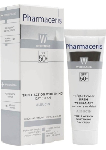 Yeni Ürün W Albucin Mela-Protect Üçlü Etkili Beyazlatıcı Gündüz Kremi SPF50 30 ml PSSNSS64 modelleri